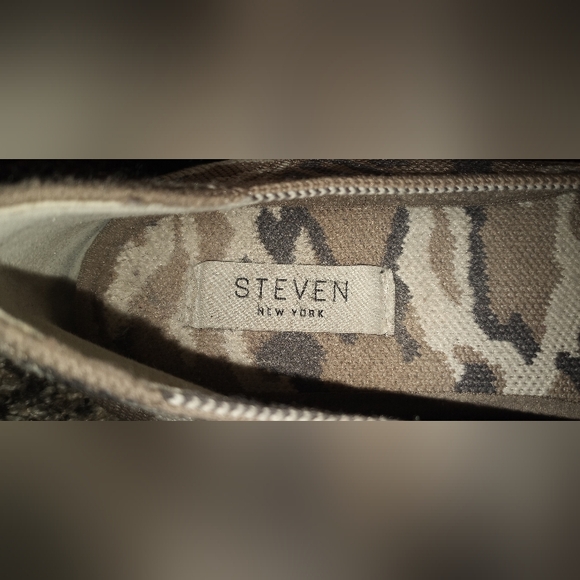 Steven by Steve Madden Stretch Tan Camo Pointed Toe Ballet Flats Size 9 - Picture 6 of 6